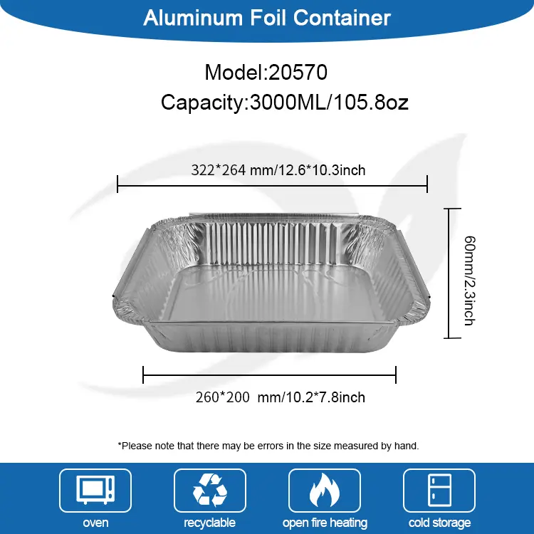 Пластины для барбекю с большими емкостью серебряной алюминиевой фольги контейнеры