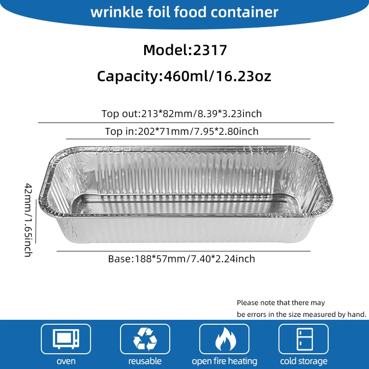 Прямоугольные багеты серебряной алюминиевой фольги