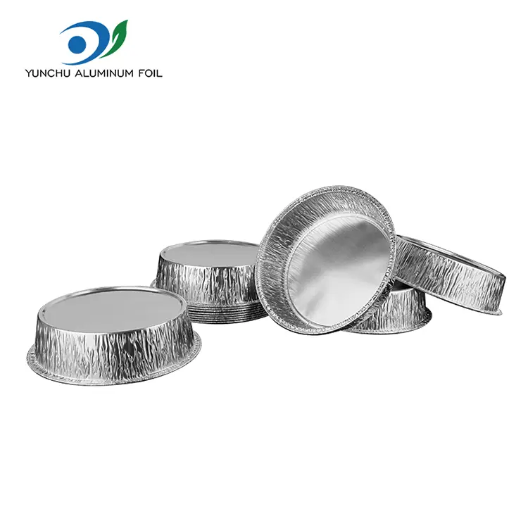 Круглый воздушный фритюрный серебряный алюминиевая фольга контейнеры