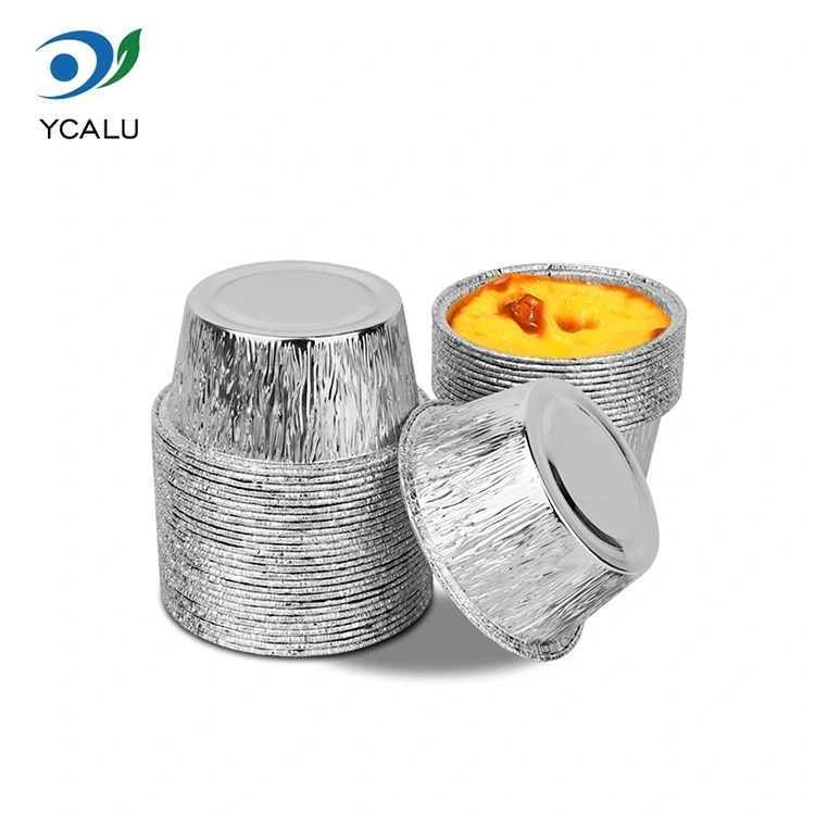 Одноразовый круглый поднос для торта, серебряные контейнеры из алюминиевой фольги Одноразовый круглый поднос для торта, серебряные контейнеры из алюминиевой фольги