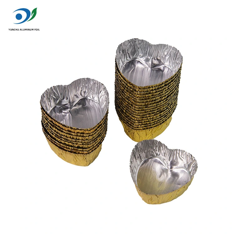 Сердечная серебряная алюминиевая фольга в форме сердца