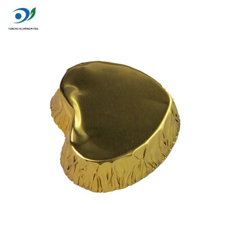 Сердечная серебряная алюминиевая фольга в форме сердца