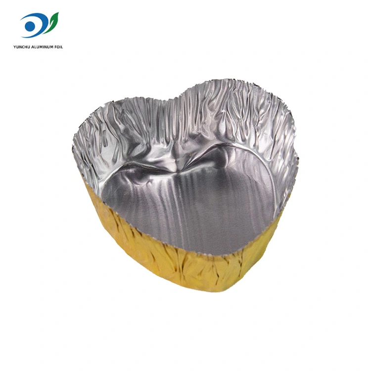 Сердечная серебряная алюминиевая фольга в форме сердца