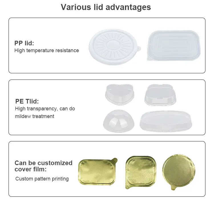 Disposable hot pot pots and pans Red Aluminum Foil Containers