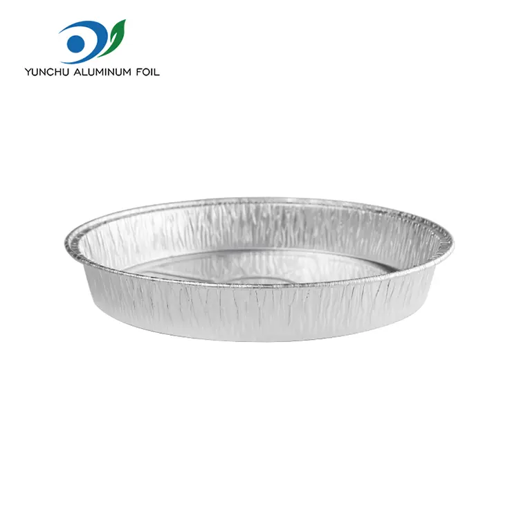 Round takeaway silver aluminum foil containers