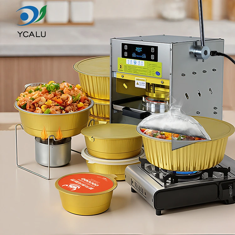 Ручная машина для термосварки контейнеров из золотой алюминиевой фольги