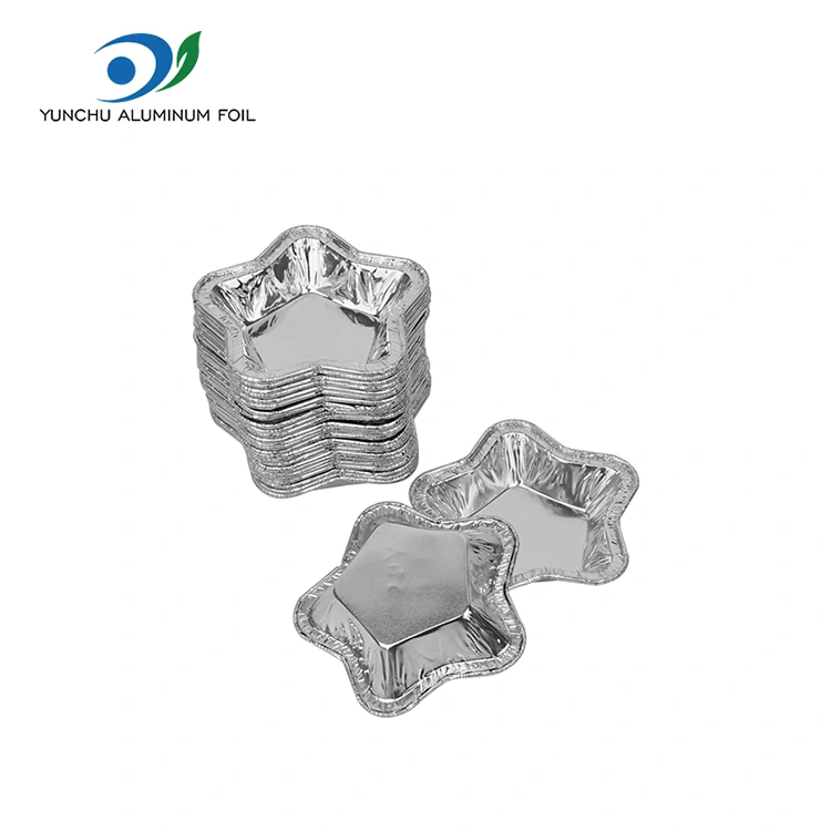 Формочки для пирогов из алюминиевой фольги в форме звезды для выпечки Контейнер для пищевых продуктов из алюминиевой фольги